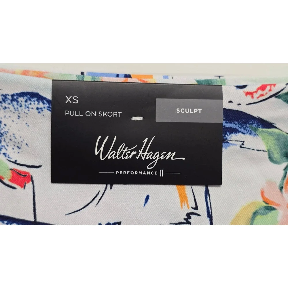 Walter Hagen XS Skort Pull On Sculpt Golf Activewear Sailboat‎ Floral